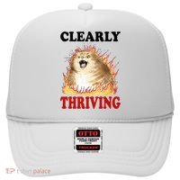 Clearly Thriving Cat Flame Funny Gift Hat thumb 0