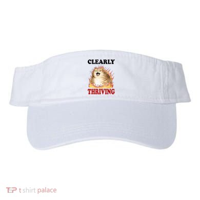 Clearly Thriving Cat Flame Funny Gift Visor
