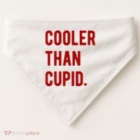Cooler Than Cupid USA-Made Doggie Bandana thumb 0