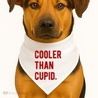 Cooler Than Cupid USA-Made Doggie Bandana thumb 1