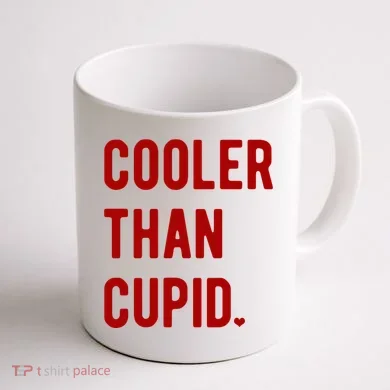 Cooler Than Cupid Coffee Mug back