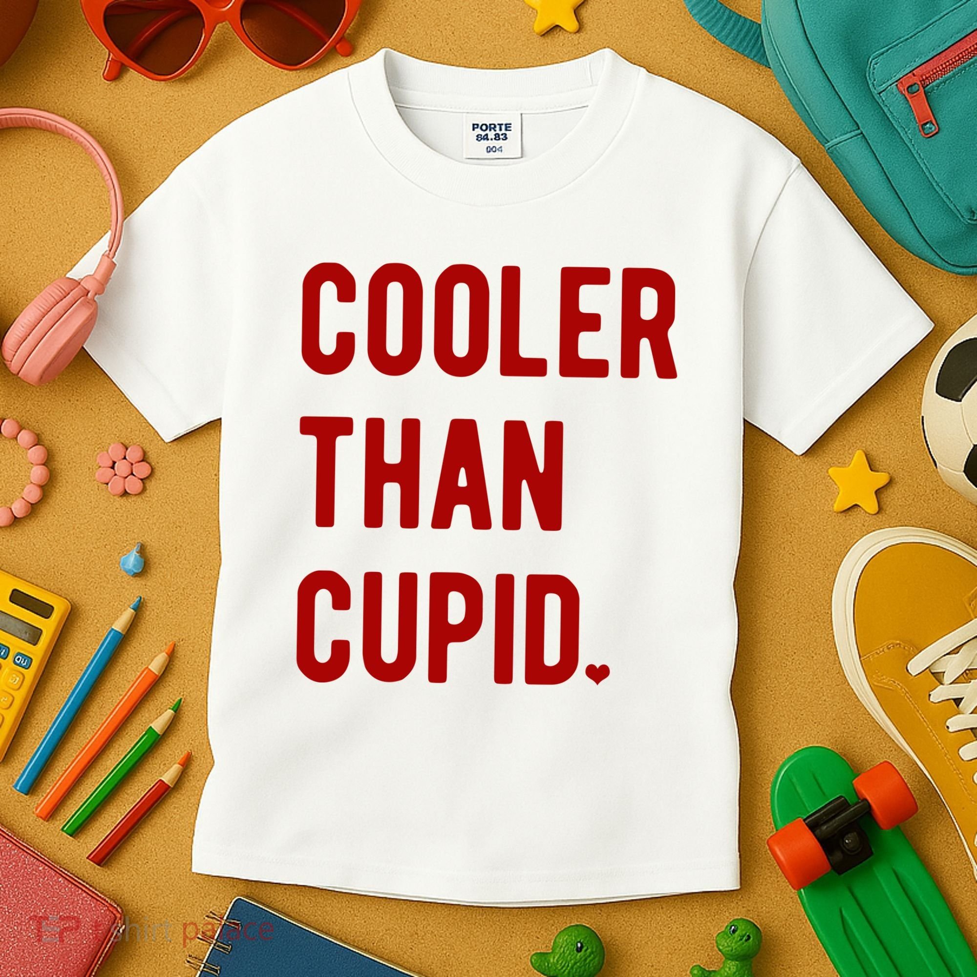 Cooler Than Cupid Kids T-Shirt