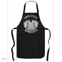 Cool Twin Cities Minnesota Mn Baseball Skyline Apron thumb 0