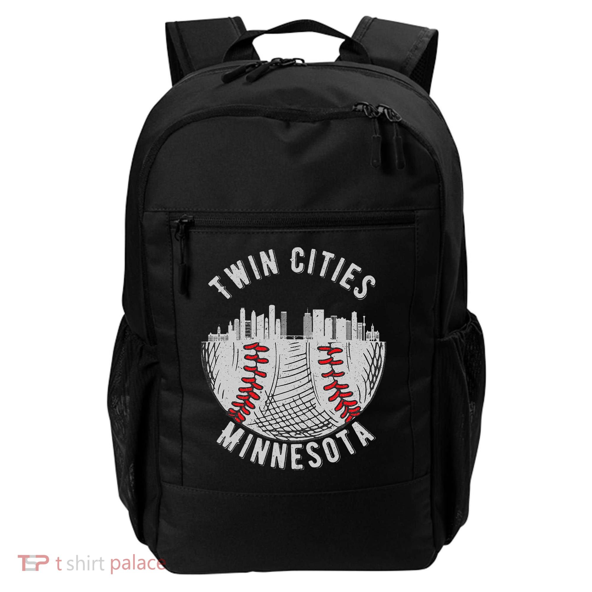 Cool Twin Cities Minnesota Mn Baseball Skyline Backpack