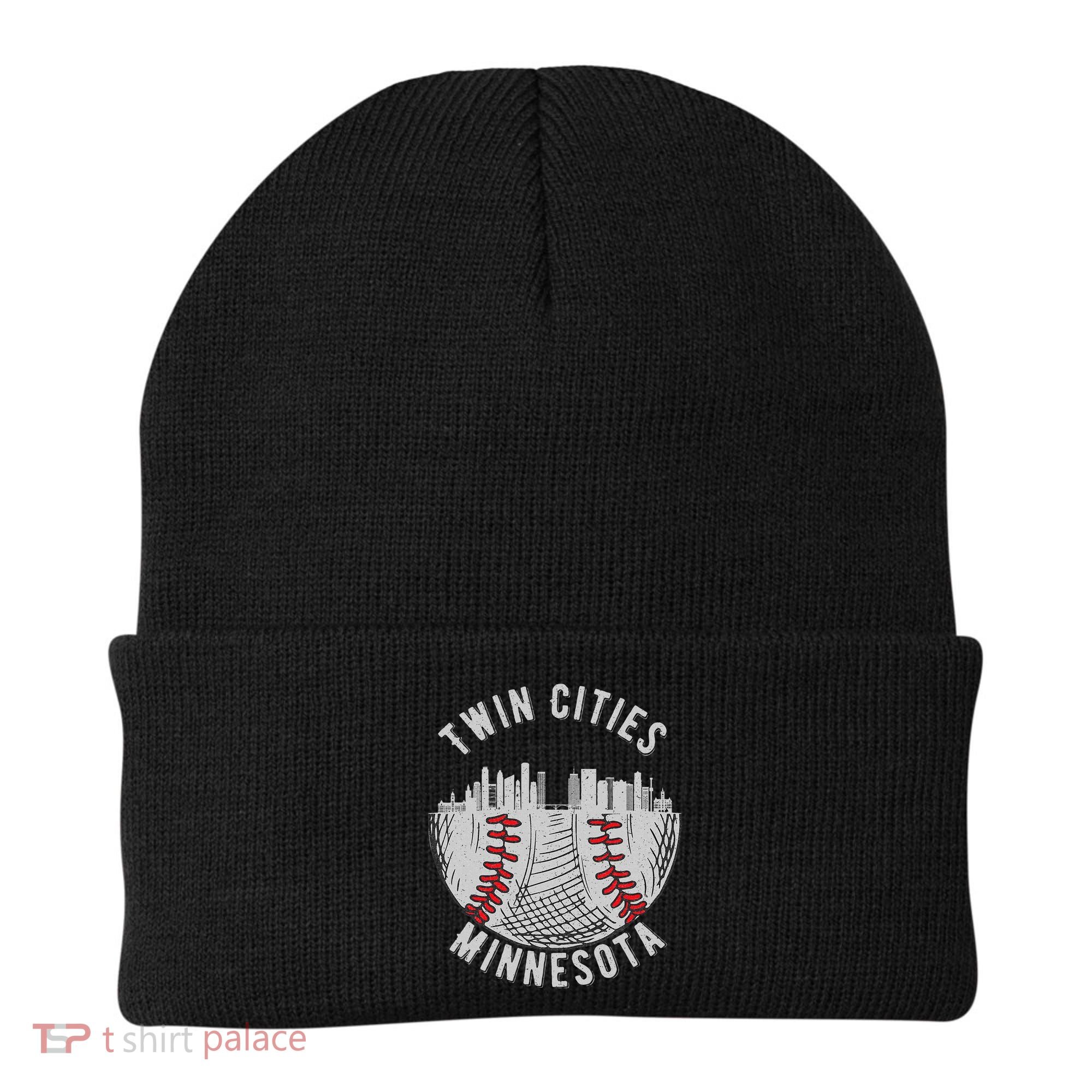 Cool Twin Cities Minnesota Mn Baseball Skyline Beanie