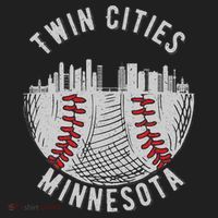 Cool Twin Cities Minnesota Mn Baseball Skyline Beanie thumb 2