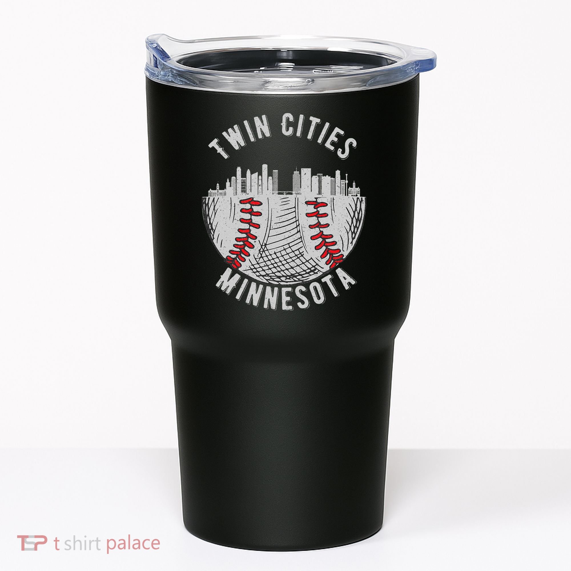 Cool Twin Cities Minnesota Mn Baseball Skyline Tumbler