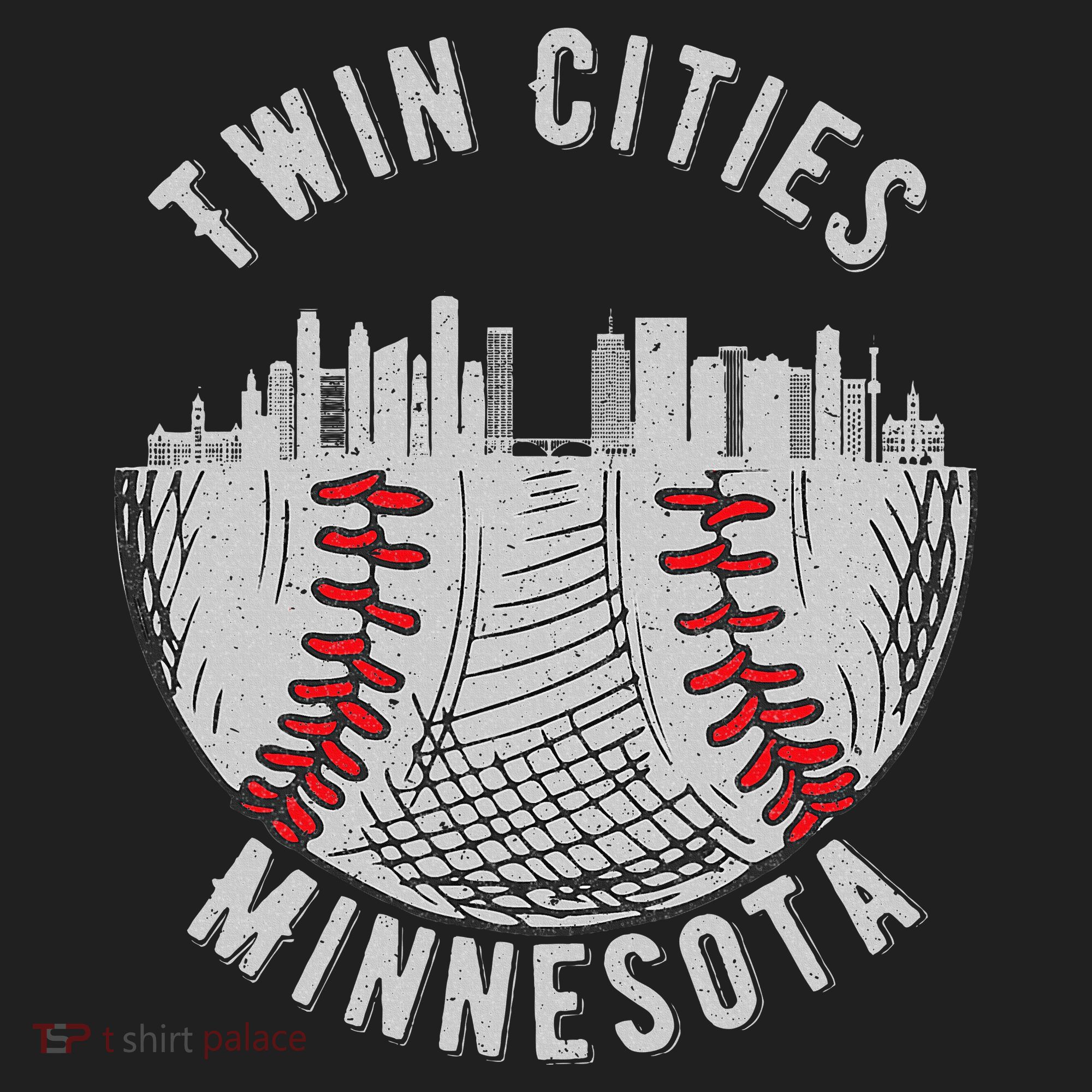Cool Twin Cities Minnesota Mn Baseball Skyline Tumbler