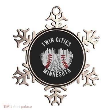Cool Twin Cities Minnesota Mn Baseball Skyline Ornament