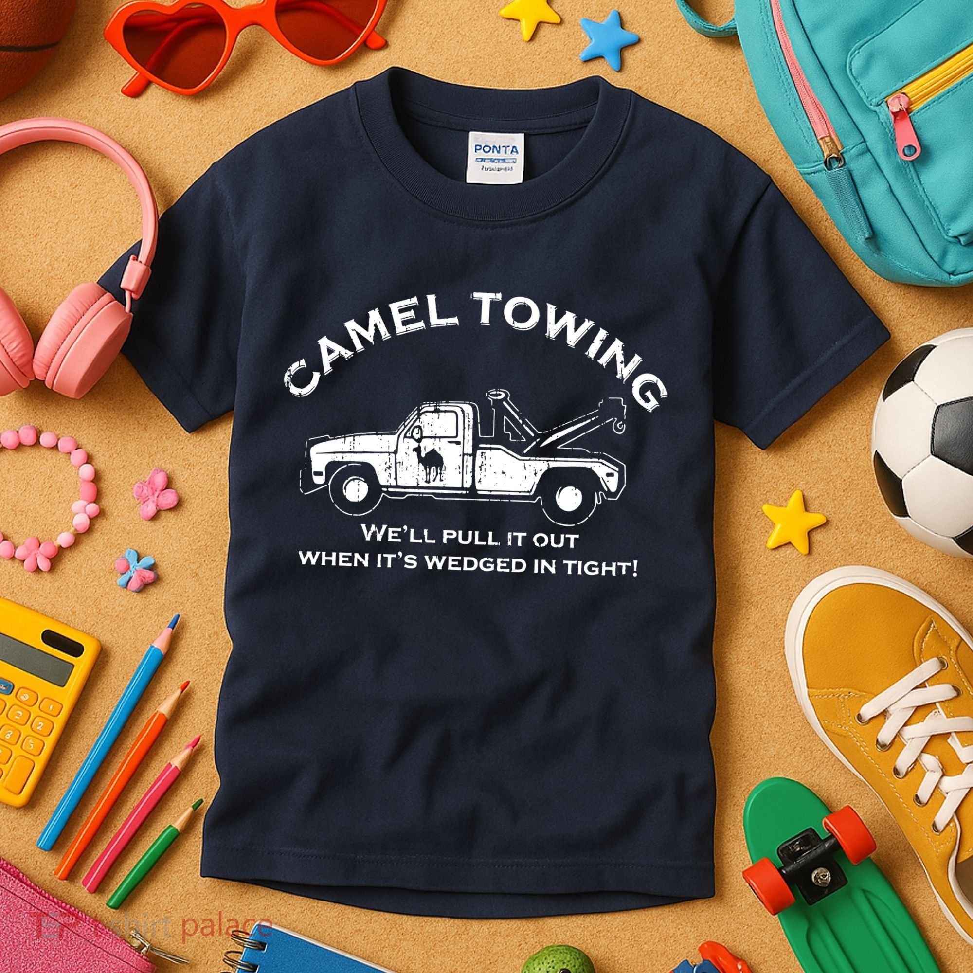Camel Towing Kids T-Shirt