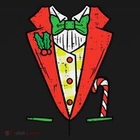 Christmas Tuxedo Costume Funny Xmas Tux Bowtie Funny Women's Hoodie thumb 2