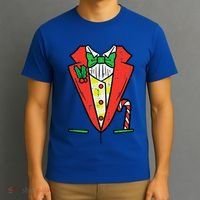 Christmas Tuxedo Costume Funny Xmas Tux Bowtie Funny T-Shirt thumb 3