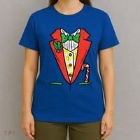 Christmas Tuxedo Costume Funny Xmas Tux Bowtie Funny T-Shirt thumb 4