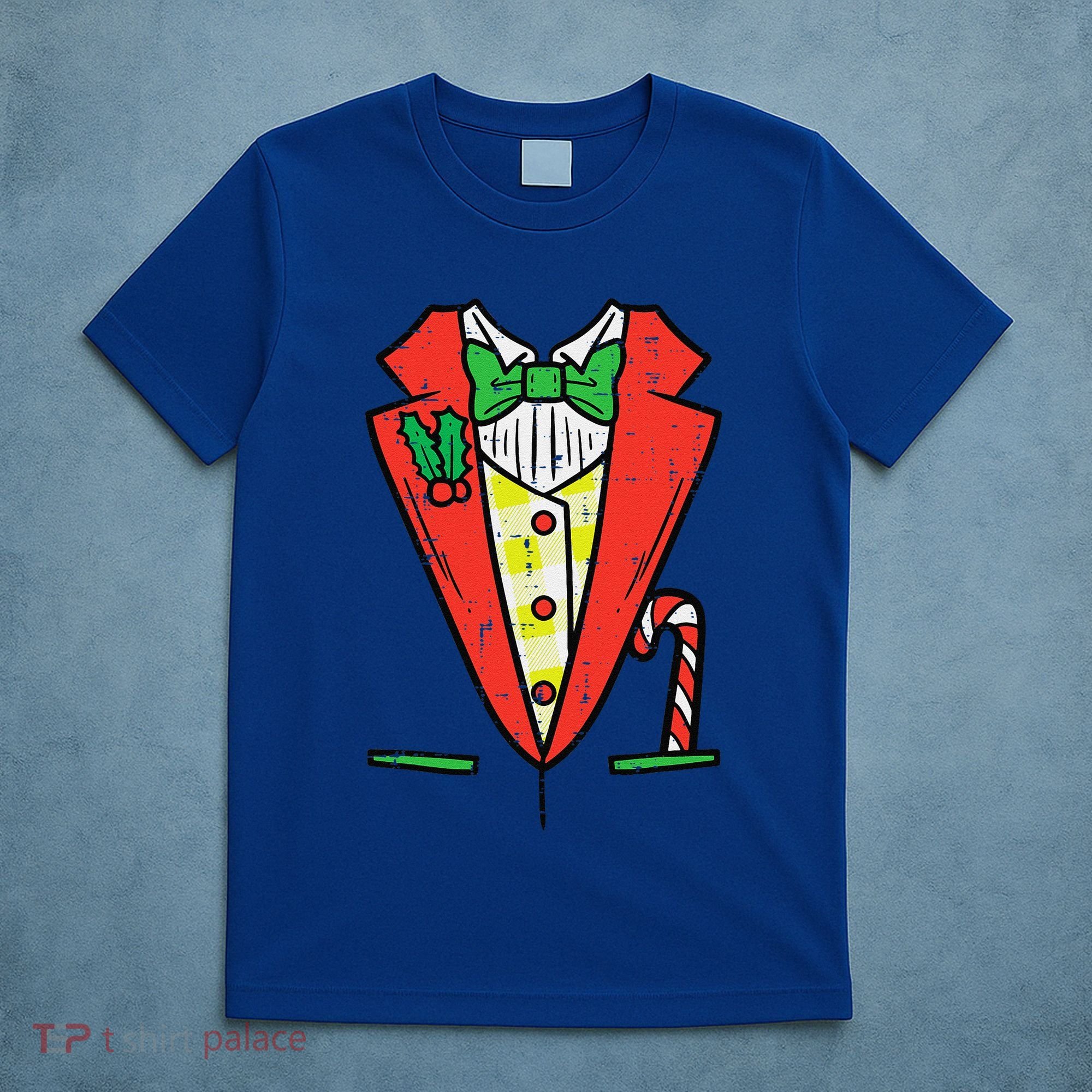 Christmas Tuxedo Costume Funny Xmas Tux Bowtie Funny T-Shirt