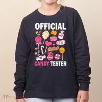 Candy Tester Cool Candy Lollipop Halloween Sweet Women's Sweatshirt thumb 0