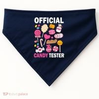 Candy Tester Cool Candy Lollipop Halloween Sweet USA-Made Doggie Bandana thumb 0