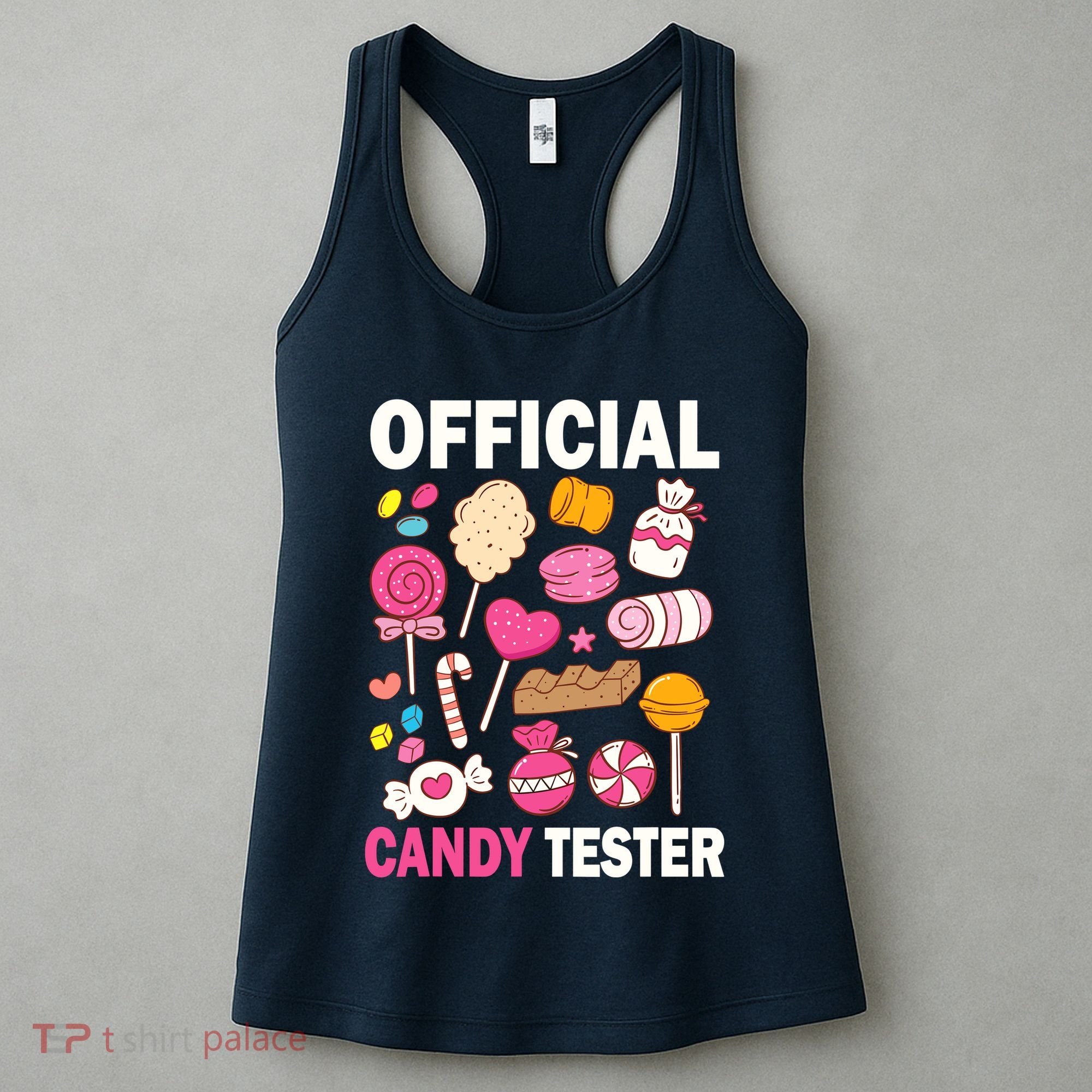 Candy Tester Cool Candy Lollipop Halloween Sweet Women's Tank Top