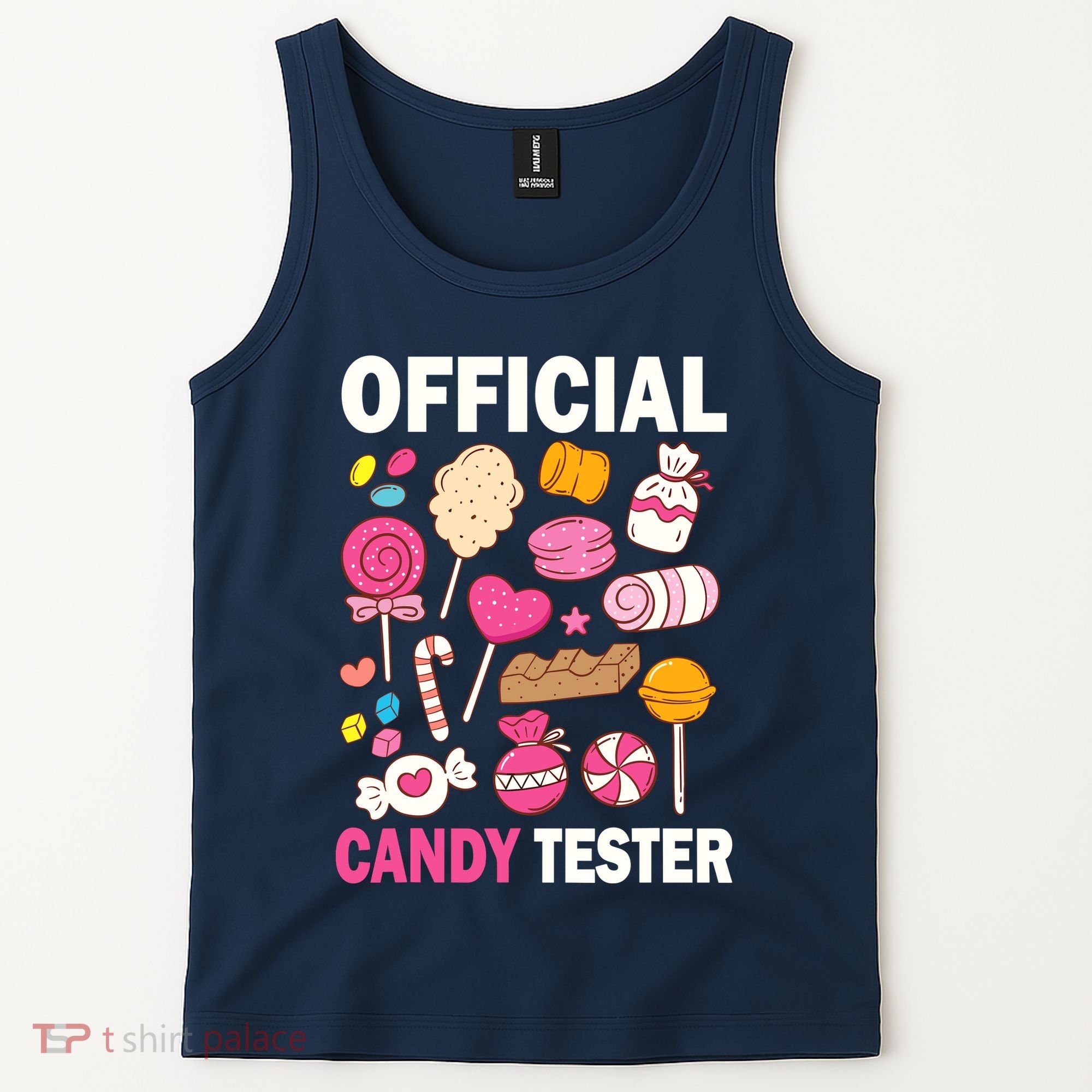 Candy Tester Cool Candy Lollipop Halloween Sweet Tank Top