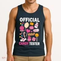 Candy Tester Cool Candy Lollipop Halloween Sweet Tank Top thumb 3