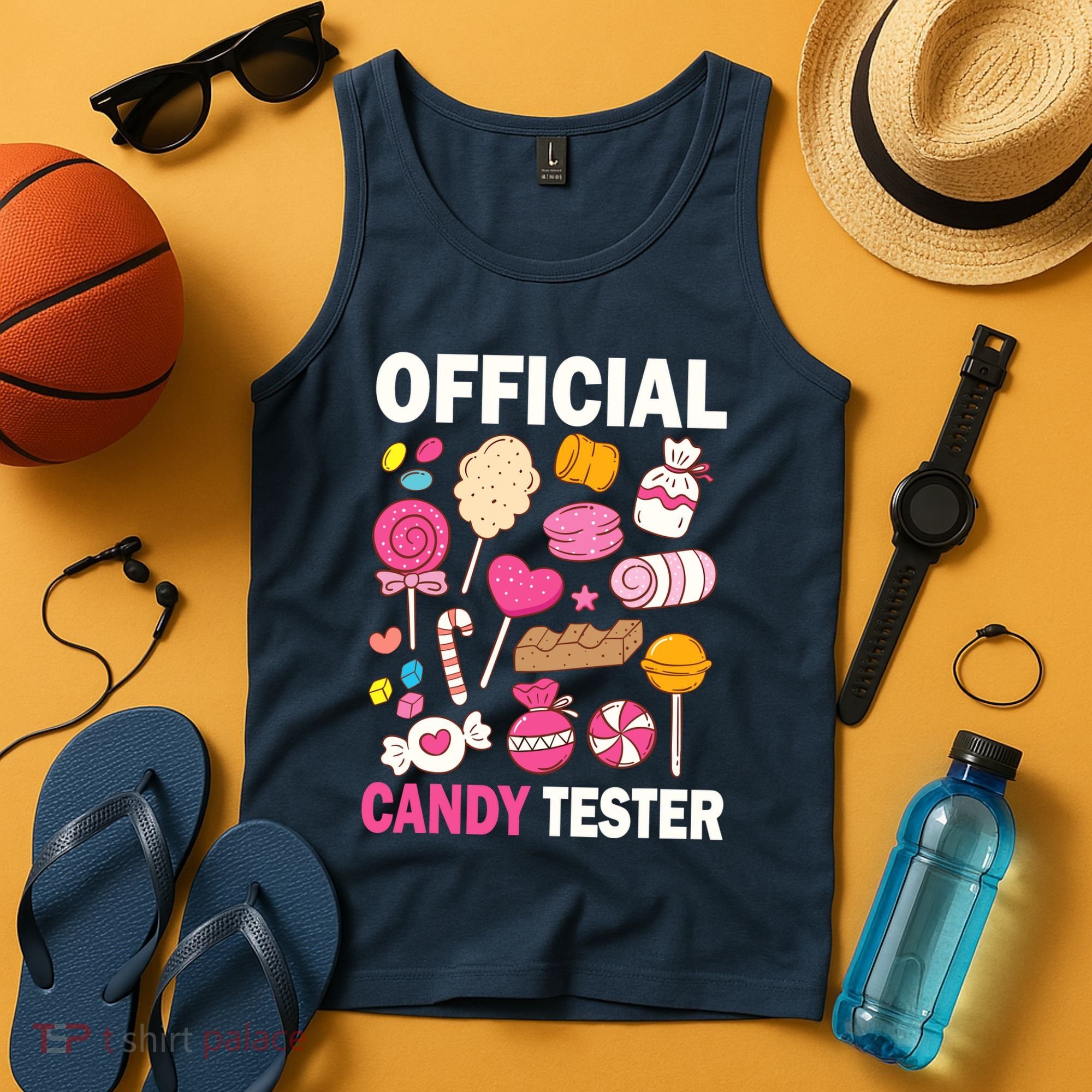 Candy Tester Cool Candy Lollipop Halloween Sweet Tank Top