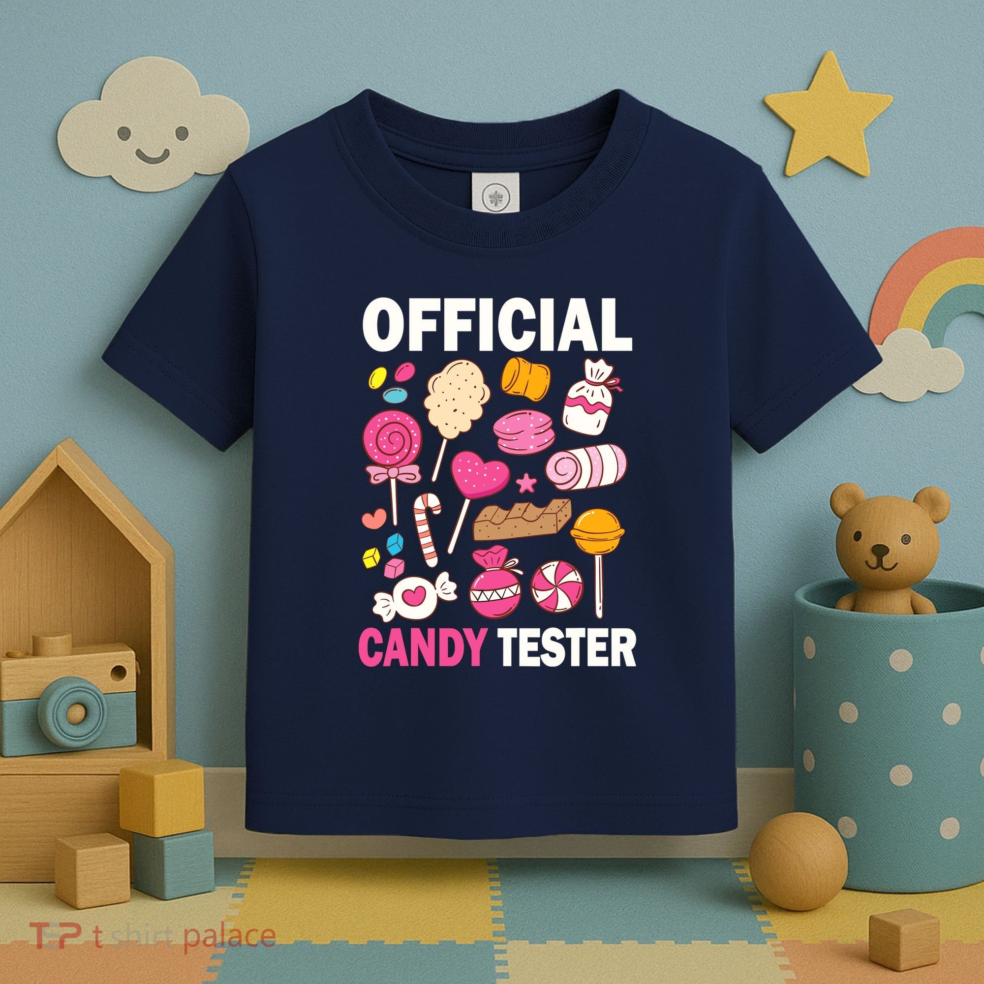 Candy Tester Cool Candy Lollipop Halloween Sweet Toddler T-Shirt