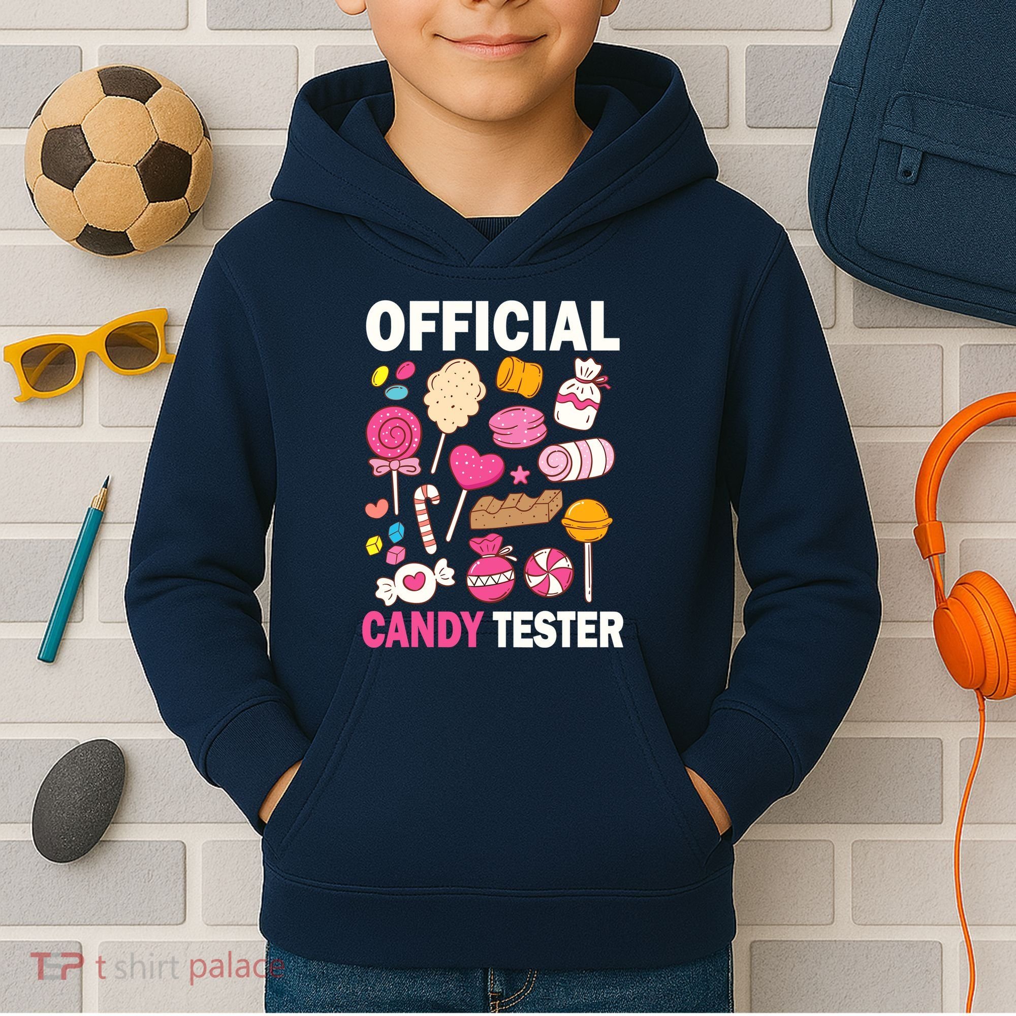 Candy Tester Cool Candy Lollipop Halloween Sweet Kids Hoodie