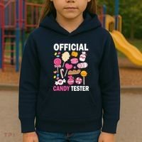 Candy Tester Cool Candy Lollipop Halloween Sweet Kids Hoodie thumb 3