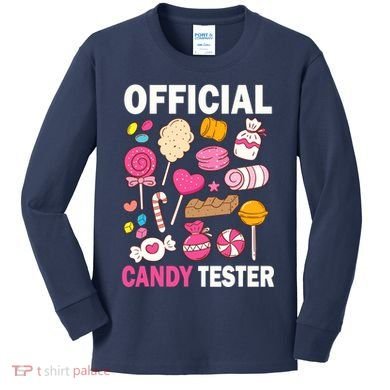 Candy Tester Cool Candy Lollipop Halloween Sweet Kids Long Sleeve Shirt