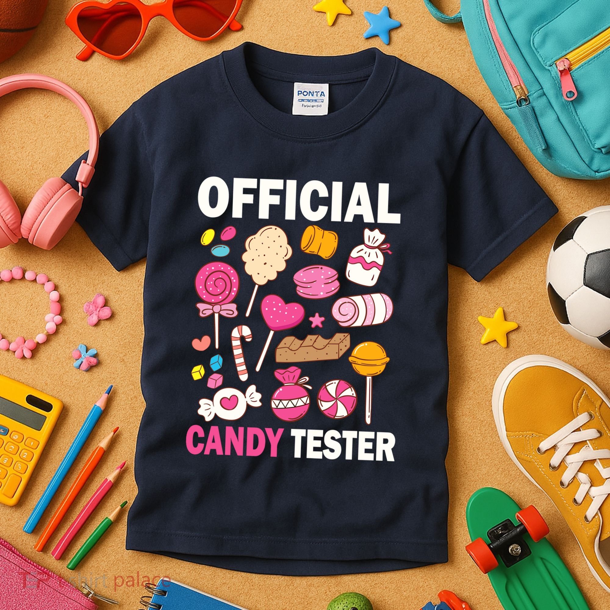 Candy Tester Cool Candy Lollipop Halloween Sweet Kids T-Shirt