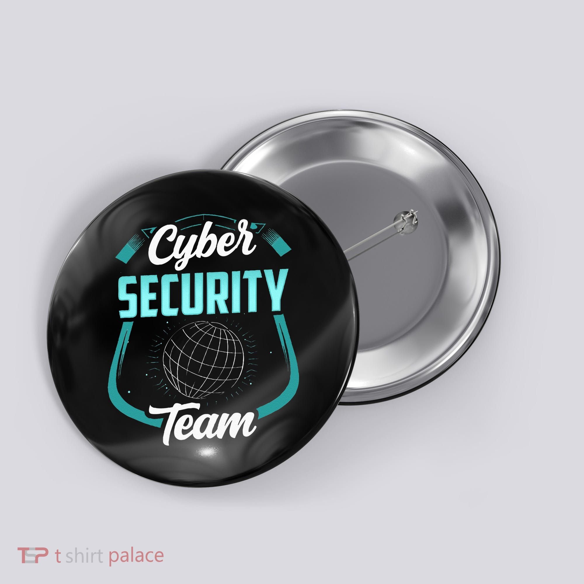 Cybersecurity Team Cyber Security Hacking Hack Hacker Button
