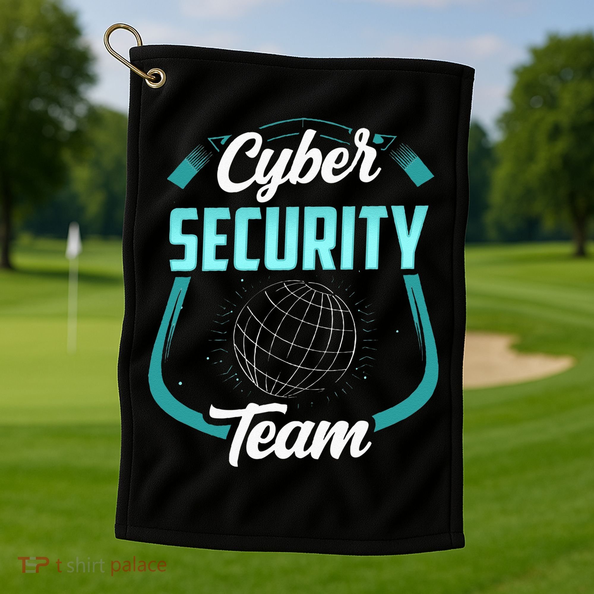Cybersecurity Team Cyber Security Hacking Hack Hacker Golf Towel