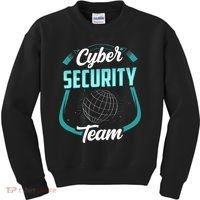 Cybersecurity Team Cyber Security Hacking Hack Hacker Kids Sweatshirt thumb 0