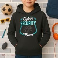 Cybersecurity Team Cyber Security Hacking Hack Hacker Kids Hoodie thumb 2