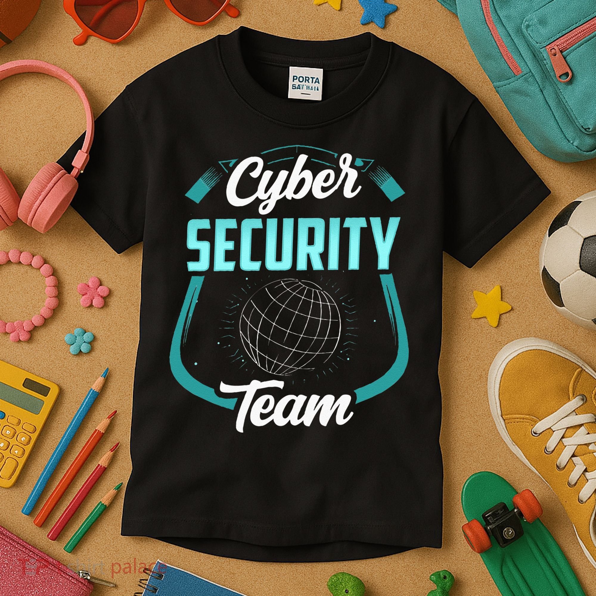 Cybersecurity Team Cyber Security Hacking Hack Hacker Kids T-Shirt