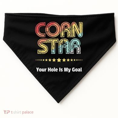 Cornhole Team Corn Star Your Hole Is My Goal USA-Made Doggie Bandana