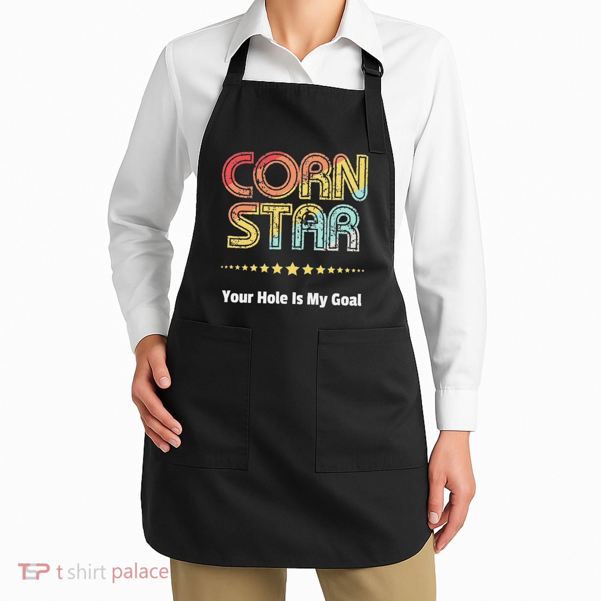 Cornhole Team Corn Star Your Hole Is My Goal Apron