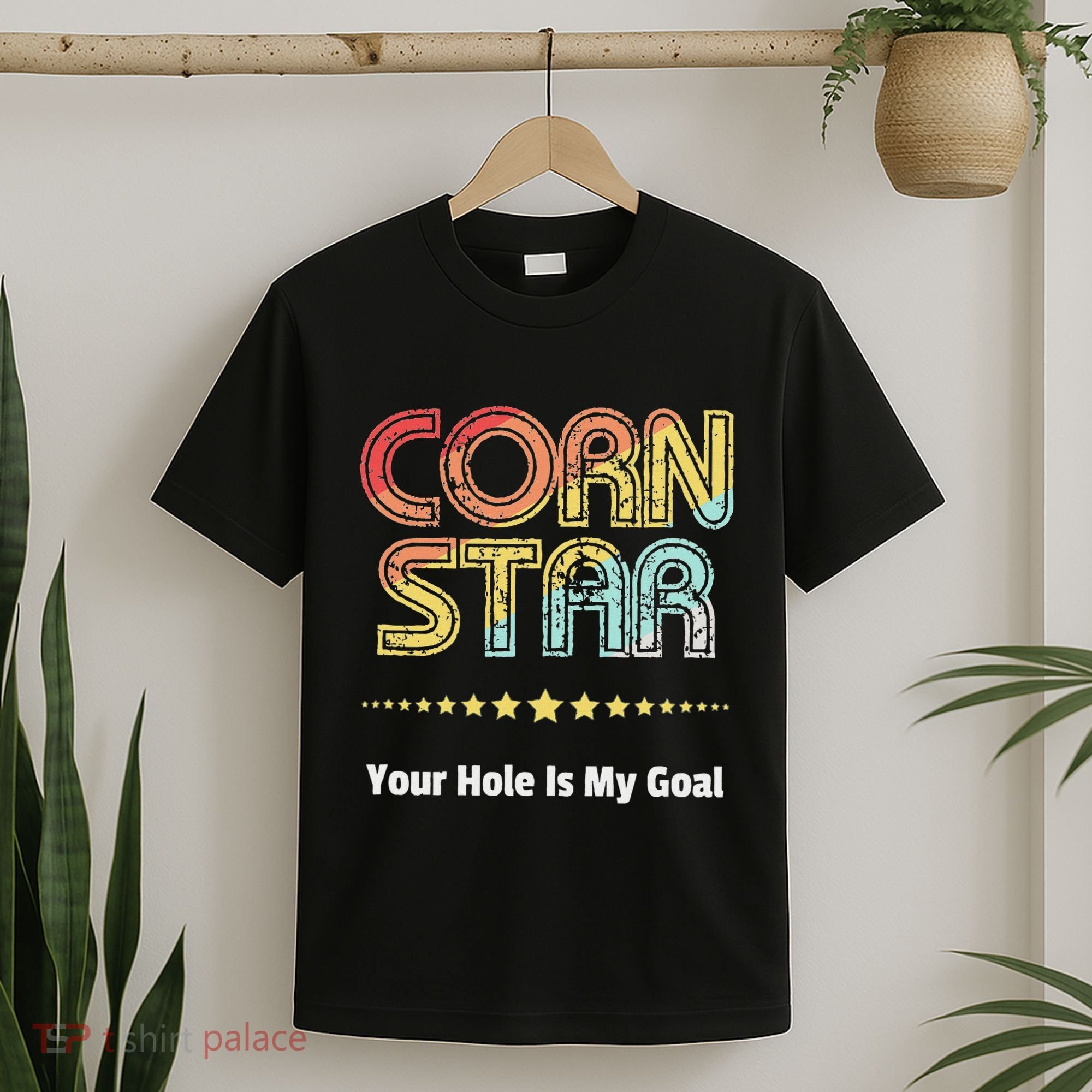 Cornhole Team Corn Star Your Hole Is My Goal T-Shirt