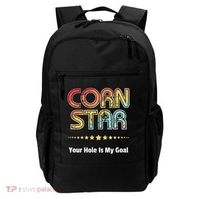 Cornhole Team Corn Star Your Hole Is My Goal Backpack