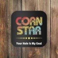 Cornhole Team Corn Star Your Hole Is My Goal Coaster thumb 0