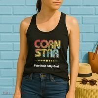 Cornhole Team Corn Star Your Hole Is My Goal Women's Tank Top thumb 2