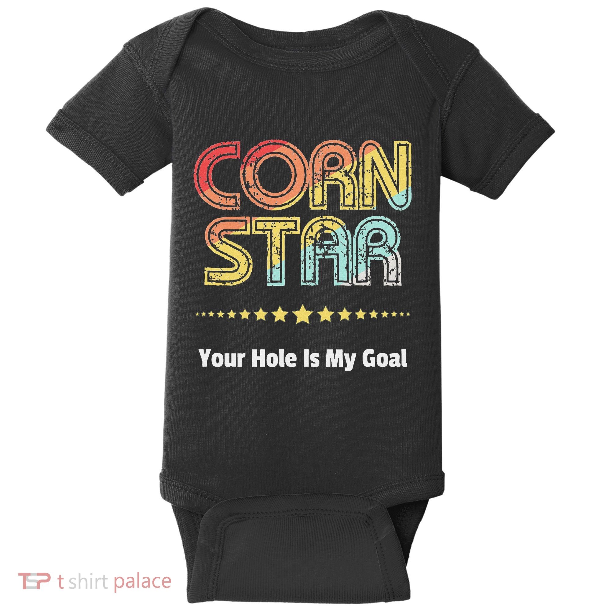 Cornhole Team Corn Star Your Hole Is My Goal Baby Bodysuit