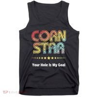 Cornhole Team Corn Star Your Hole Is My Goal Tank Top thumb 0