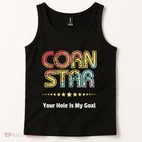 Cornhole Team Corn Star Your Hole Is My Goal Tank Top thumb 2