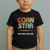 Cornhole Team Corn Star Your Hole Is My Goal Toddler T-Shirt thumb 2