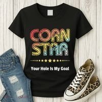 Cornhole Team Corn Star Your Hole Is My Goal Women's T-Shirt thumb 3