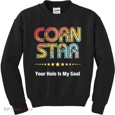 Cornhole Team Corn Star Your Hole Is My Goal Kids Sweatshirt