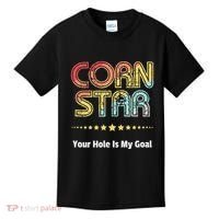 Cornhole Team Corn Star Your Hole Is My Goal Kids T-Shirt thumb 0
