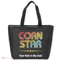 Cornhole Team Corn Star Your Hole Is My Goal Tote Bag thumb 0