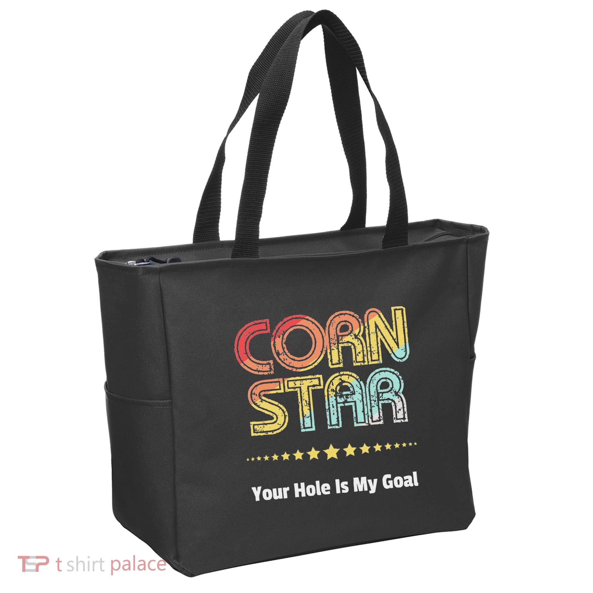 Cornhole Team Corn Star Your Hole Is My Goal Tote Bag