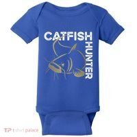 Catfishing Tackle Channel Catfish Hunter Boilies Fishing Cool Gift Baby Bodysuit thumb 0
